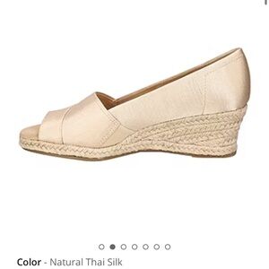 Easy Street Cream Wedge Shoes